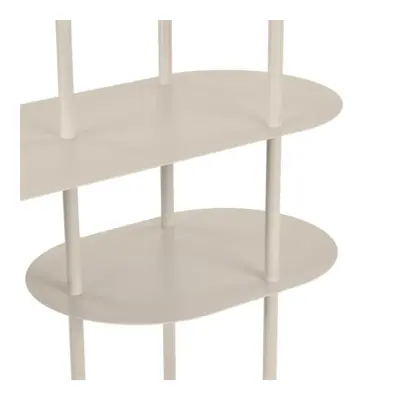 Rieti reol, asymmetrisk med 5 hylder, sandfarvet - UDSOLGT TIL UGE 18