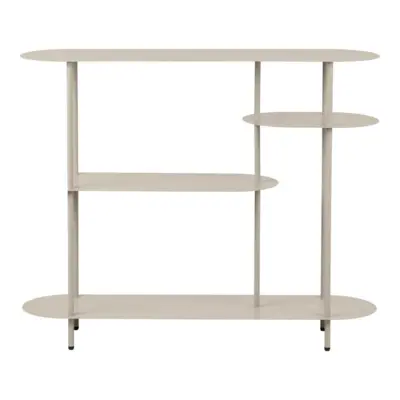 Rieti reol, asymmetrisk med 4 hylder, sandfarvet - UDSOLGT TIL UGE 18