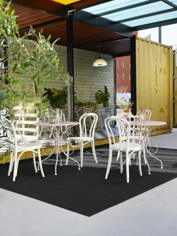 Park antracit/sort nålefilt med nopper (Græs) REST 300X400 CM.