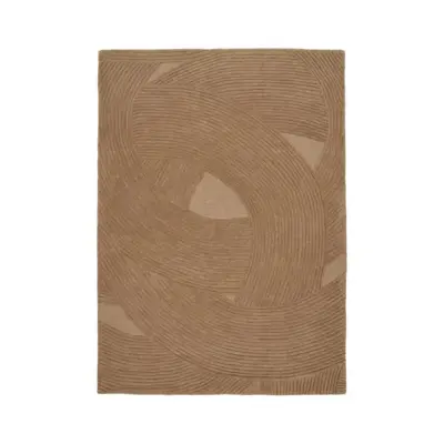 Pune Tæppe - brunt og håndtuftet 160x230 cm.