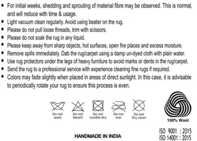 Pune Tæppe - brunt og håndtuftet 200x300 cm.