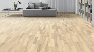 3 stavs parketgulv - Ask Favorit hvid lak - RESTPARTI