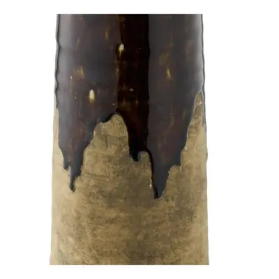 Vase i brunt keramik, Stor