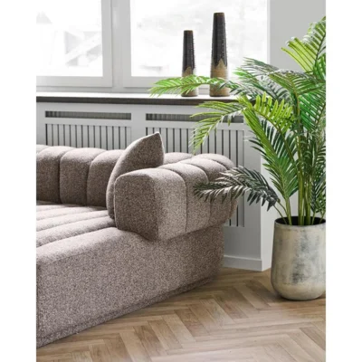 Vase i brunt keramik, Stor