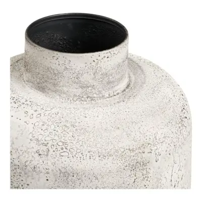 Hou metal dekorationskrukke i antik beige, Stor