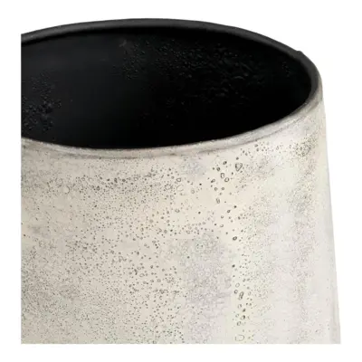 Hou metal dekorationskrukker i antik beige, Sæt á 2 stk. - UDSOLGT TIL UGE 29