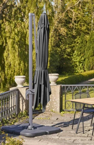 Baza Hængeparasol med fod og alu stok