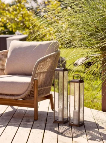 Herslev Lanterne i antik messing look - 60 cm høj