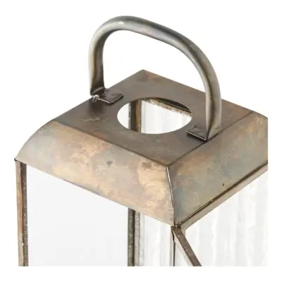Herslev Lanterne i antik messing look - 60 cm høj