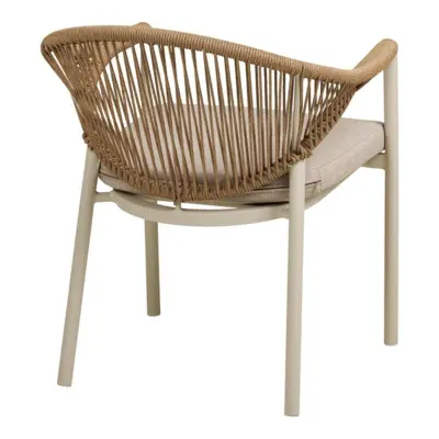 Abela Spisebordsstol i farven sand inkl. hynde