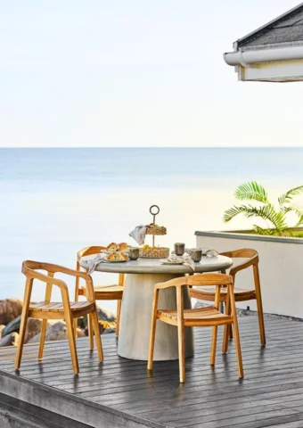 Bonnet, Spisebord gråt fiberclay