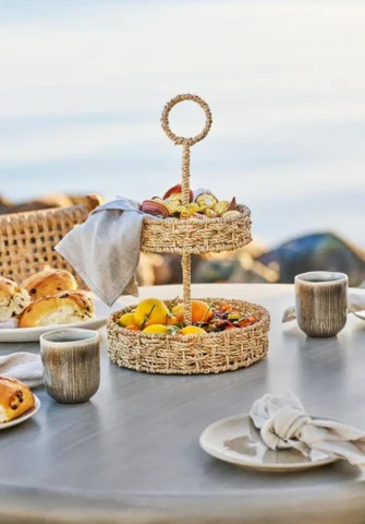 Bonnet, Spisebord gråt fiberclay