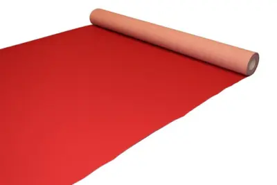 Messetæppe - Bordeaux rød Løber i nålefilt  - REST 200X200 CM.