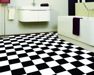 Inspire Modena skakternet vinylgulv - REST 380X400 CM.