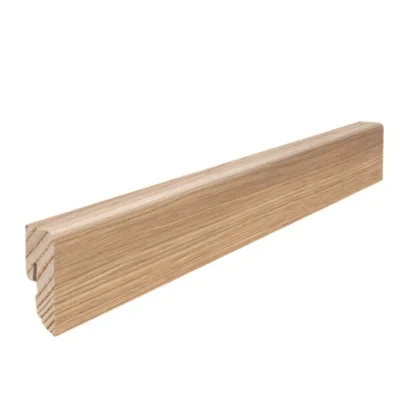 Fodpanel til trægulv, Kube Eg purohvid 16x40 mm., Oliebehandlet