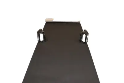 Sort Løber i nålefilt - 1 meter bred - REST 500X100 CM.