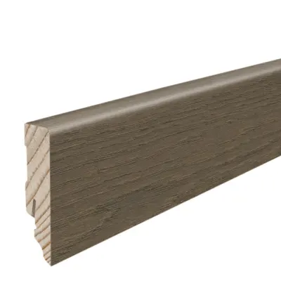 Fodpanel til trægulv, Eg greige, 16x58 mm. Oliebehandlet