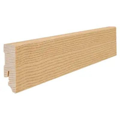 Fodpanel til trægulv, Eg invisible, 16x58 mm. Oliebehandlet