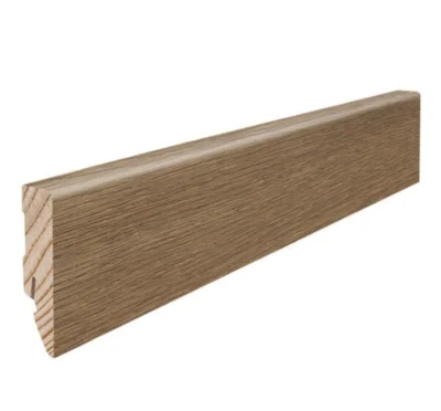 Fodpanel til trægulv, Eg fløjlsbrun, 16x58 mm. Oliebehandlet