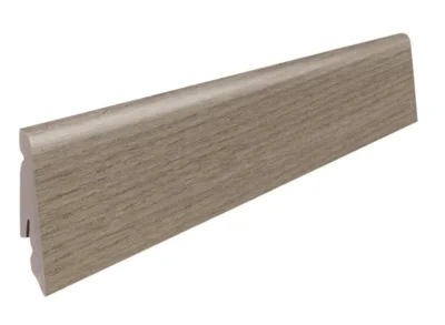 Fodpanel til laminatgulv, Eg Bari grå, 19x58 mm.