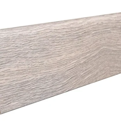 Fodpanel til laminatgulv, Eg Contura stengrå, 19x58 mm.