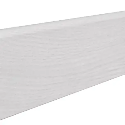 Fodpanel til laminatgulv, Eg Emilia hvid, 19x58 mm.
