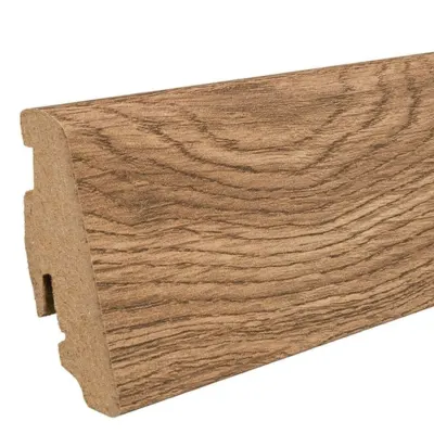 Fodpanel til laminatgulv, Eg Portland natur/Eg Lombardia, 19x58 mm.