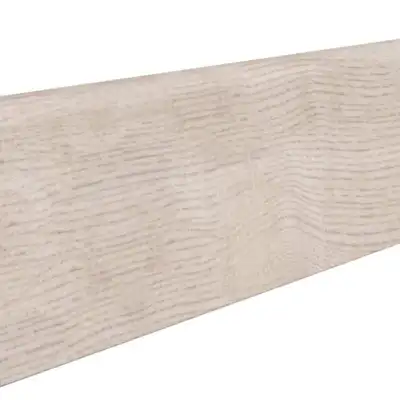 Fodpanel til laminatgulv, Eg Siena Fløjlshvid, 19x58 mm.