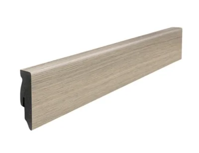 Fodpanel til laminatgulv, Eg Emilia Fløjlsgrå, 16x58 mm.