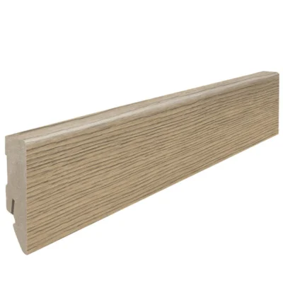 Fodpanel til laminatgulv, Eg Metallic natur, 16x58 mm.