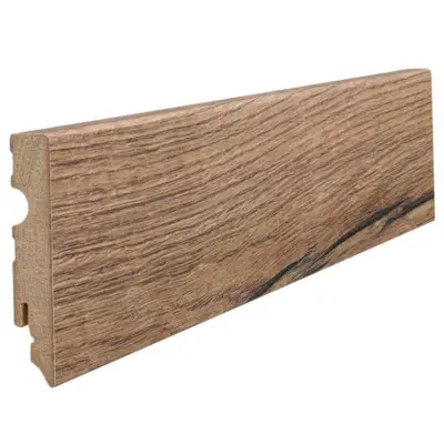 Fodpanel til laminatgulv, Eg Italica Natur, 15x80 mm.