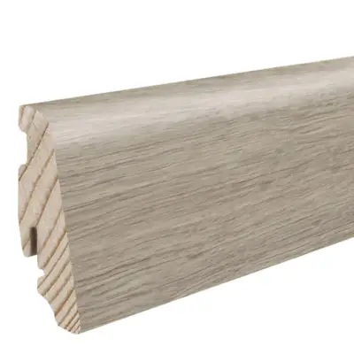 Disano Fodpanel til designgulv (vandresistent), 19x58 mm., Eg Sheffield gråbrun