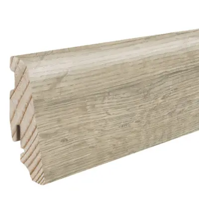 Disano Fodpanel til designgulv (vandresistent), 19x58 mm., Eg Whistler pebble grey
