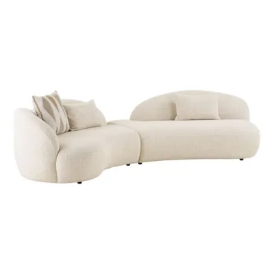 Amol Loungesofa, Sandfarvet med puder