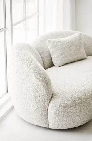 Amol Loungesofa, Sandfarvet med puder