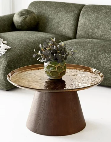 Clyde Loungesofa, Olivengrøn venstrevendt med 2 puder