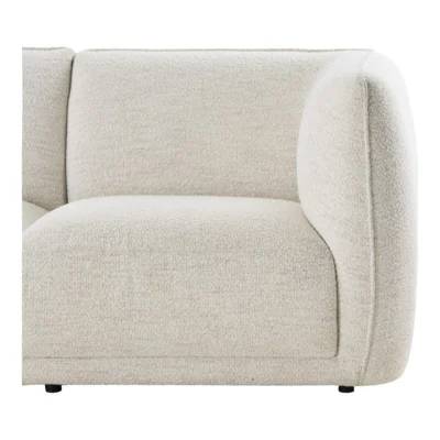 Noor Loungesofa, Off-white og venstrevendt
