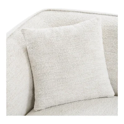 Noor Loungesofa, Off-white og højrevendt med 2 puder