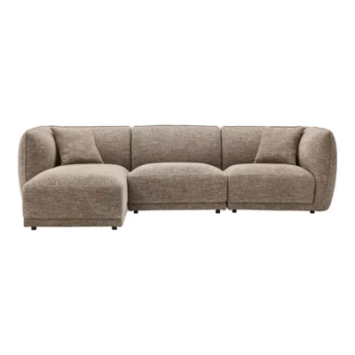 Noor Loungesofa, Brun og venstrevendt