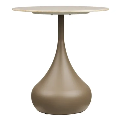 Pienza Hjørnebord, metal og hærdet glas