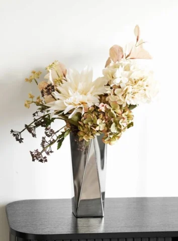 Vase, rustfri stål