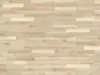Wooden floor - Ash 3-strip Laminate parquet, Standard, White matt lacquer