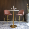 Lausanne Bar Chair i rosa 