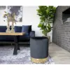 Gamby Pouf in black velor - SOLD OUT FOR WEEK 23
