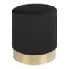 Gamby Pouf in black velor - SOLD OUT FOR WEEK 23