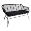 Trieste black rattan Sofa - SOLD OUT FOR WEEK 22