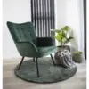 Glasgow Chair in green velor