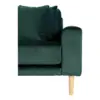 Lido Lounge Sofa - Sofa venstrevendt i mørkegrøn velour 