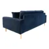 Lido 2,5 Personers Sofa - Sofa i mørkeblåt velour 