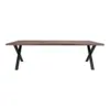 Toulon Dining table smoked oiled oak with wavy edge - SOLD OUT FOR WEEK 23